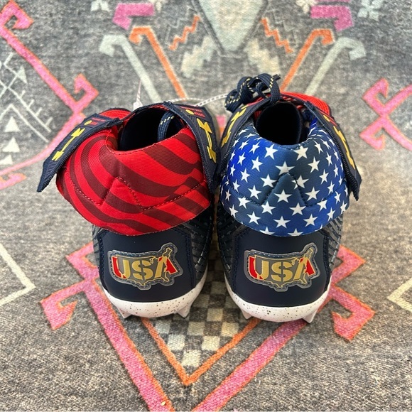 Under Armour Highlight MC TX LE Football Cleats American Flag Print Men's 12 - Picture 5 of 9